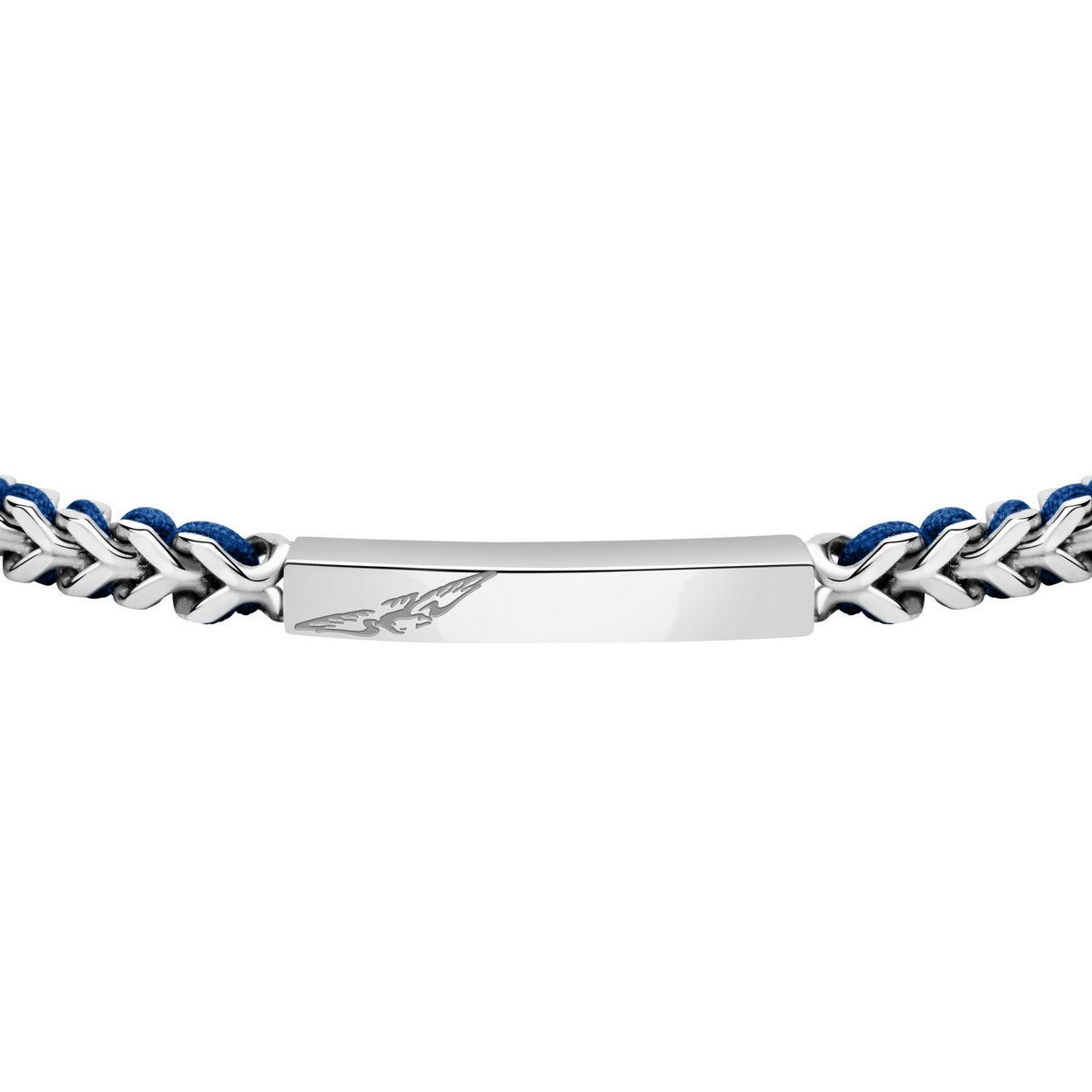 sector bandy bracelet with blue nylon string 22cm