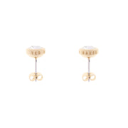 ted baker-crystal stud earring gold