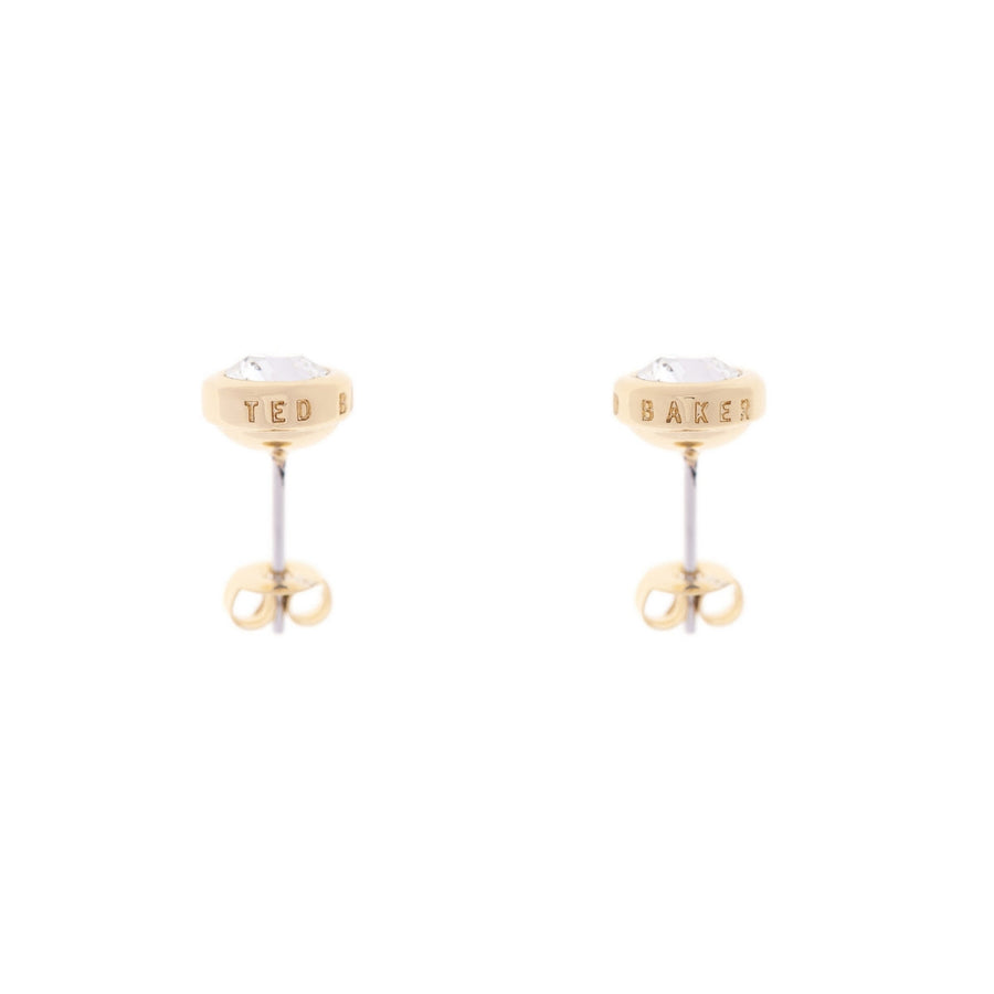 ted baker-crystal stud earring gold