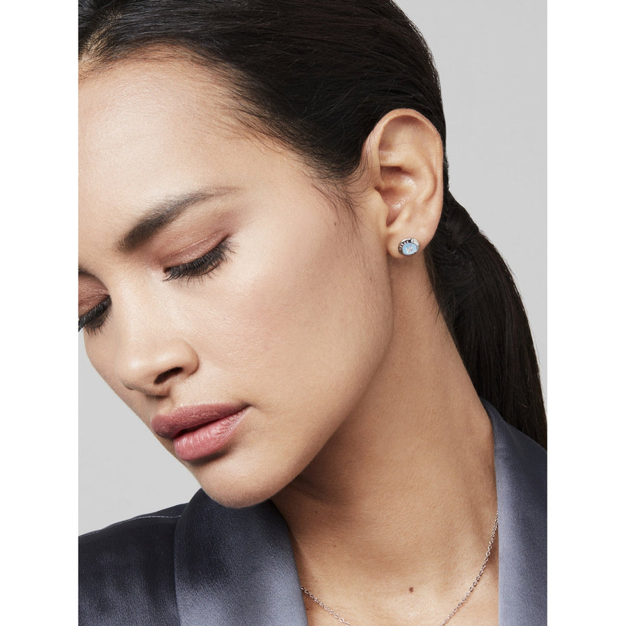 ted baker-mini button earrings enamel aqua