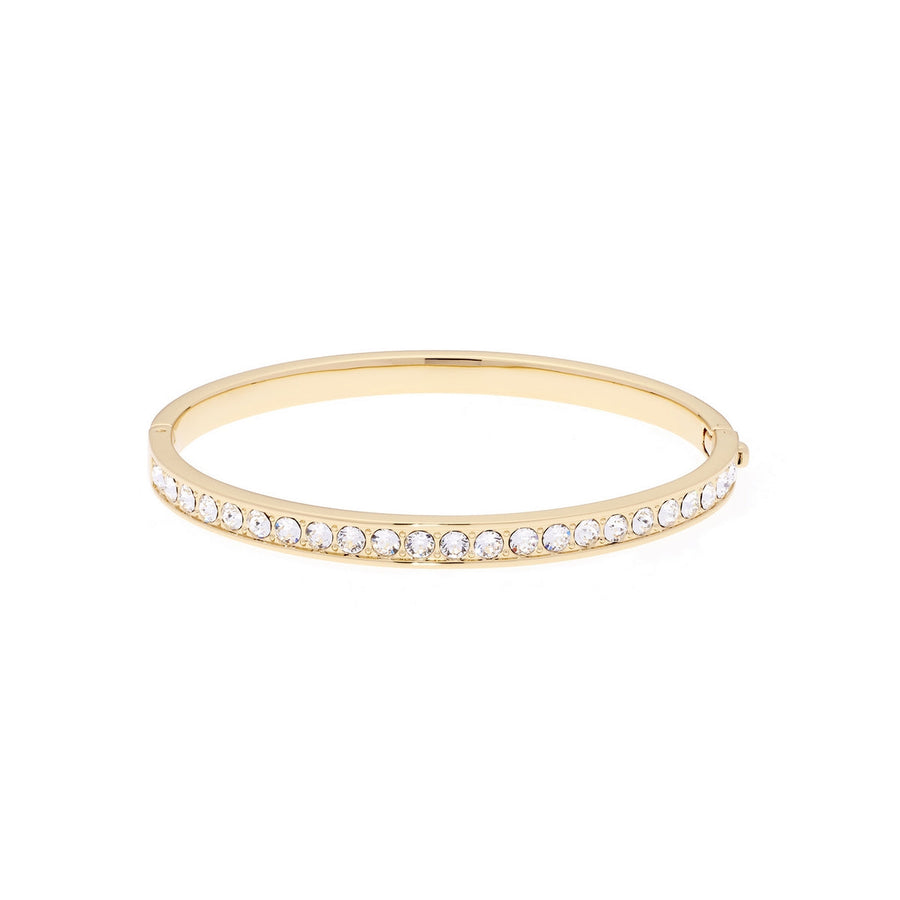 ted baker-clemara: hinge crystal bangle gold/crystal