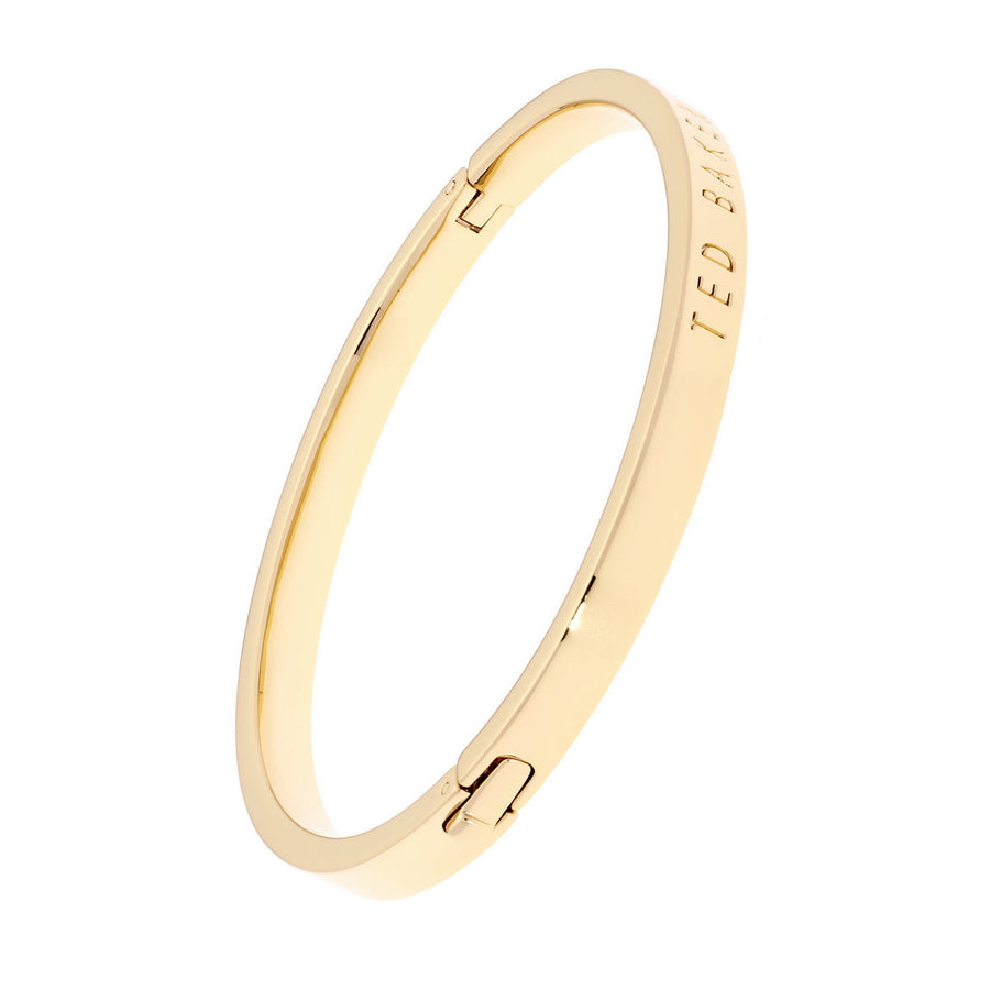 clemina: hinge metallic bangle gold