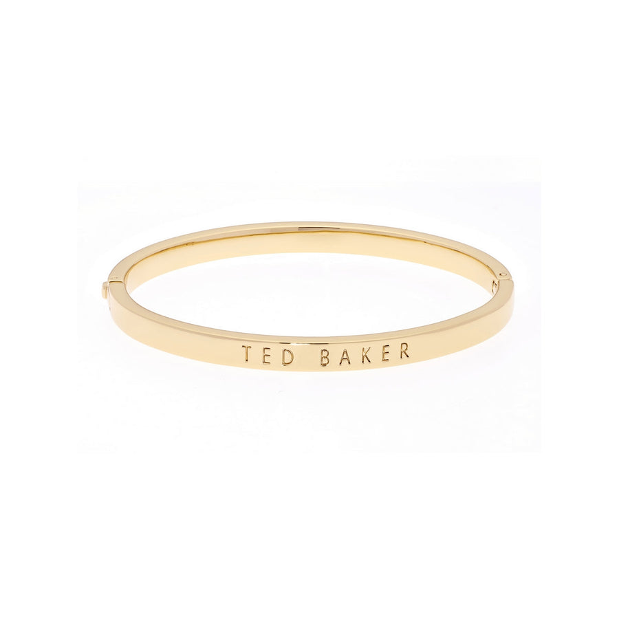 clemina: hinge metallic bangle gold