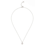 ted baker-crystal heart pendant silver/crystal