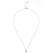 ted baker-crystal heart pendant silver/crystal