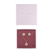 ted baker-mini button gift set rose gold silver glitter