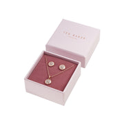 ted baker-mini button gift set rose gold silver glitter