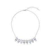 ilsaa: arctic crystal necklace silver