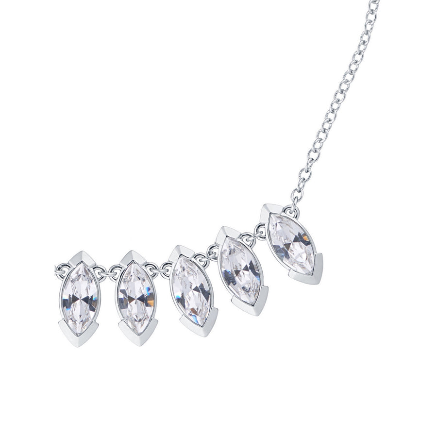 ilsaa: arctic crystal necklace silver