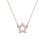 shakera: enchanted star pendant rose gold