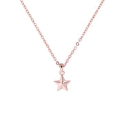shona: shooting star pendant rose gold