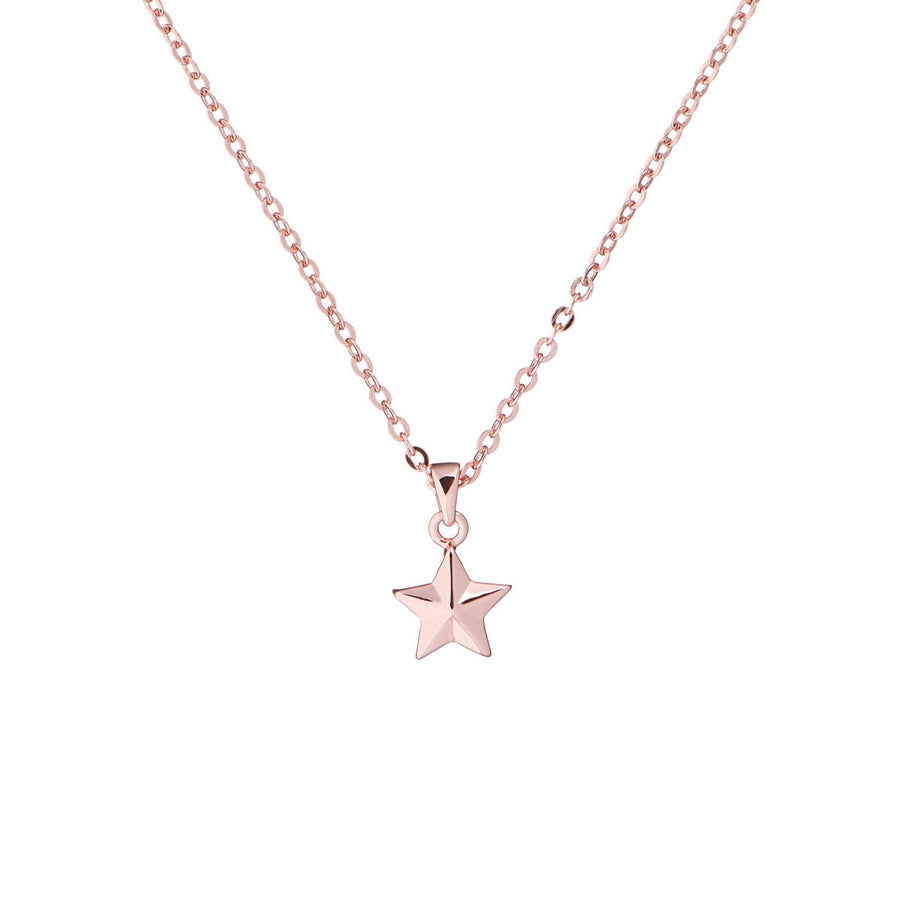 shona: shooting star pendant rose gold