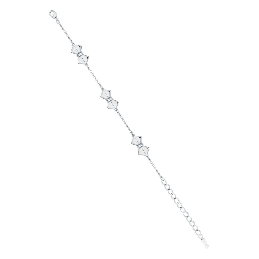 sorell: solitaire bow bracelet silver