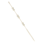 sorell: solitaire bow bracelet gold
