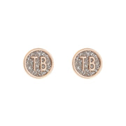 ted baker-dolly mix round glitter rose gold stud earring