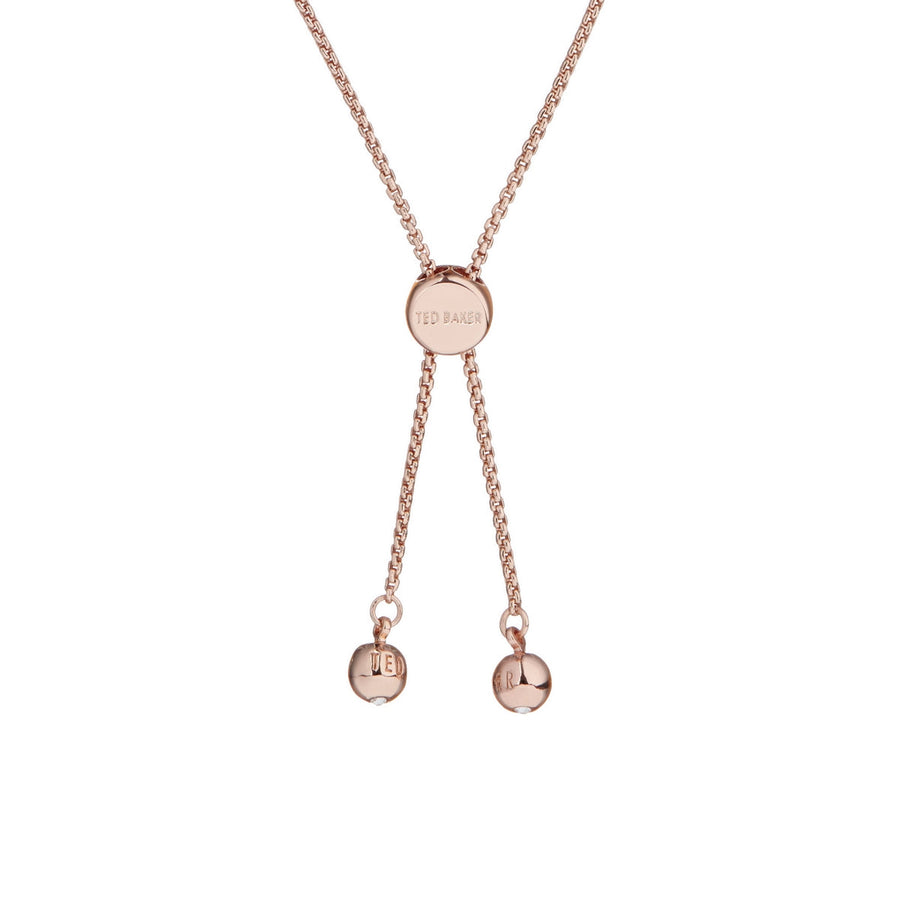 ted baker callab: crystal candy rose gold bracelet