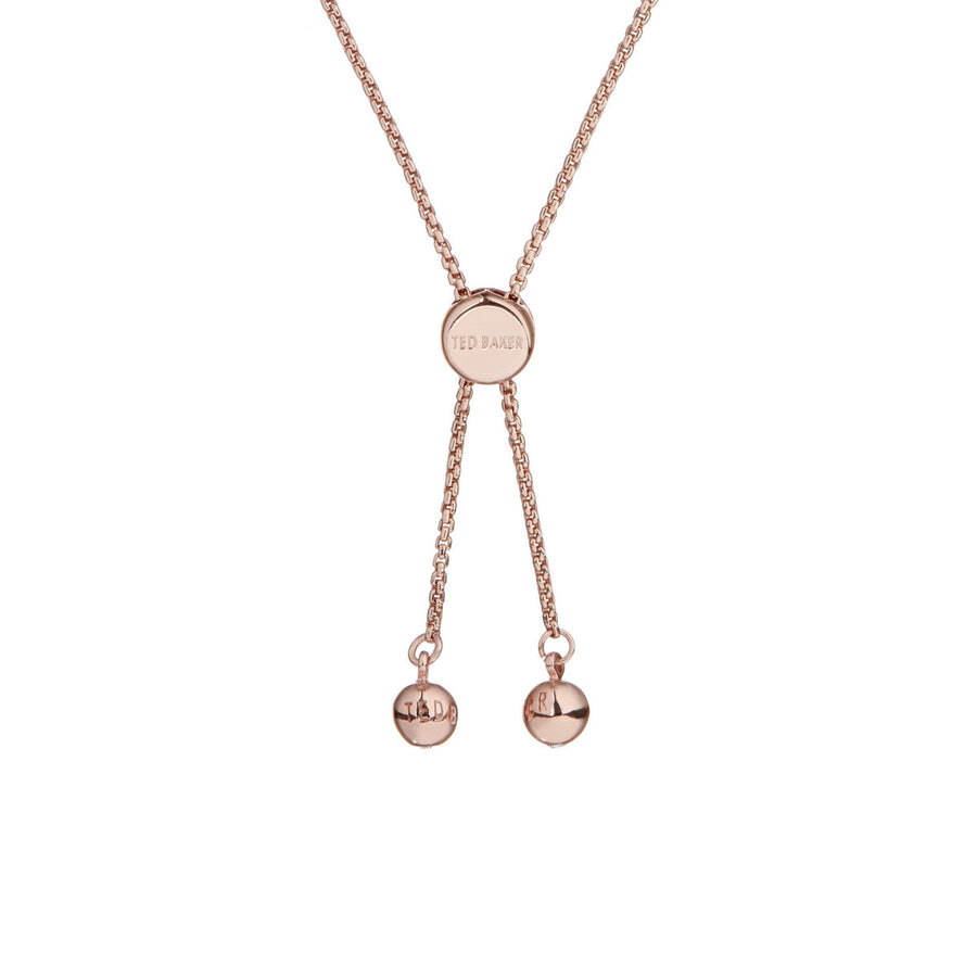 ted baker callab: crystal candy rose gold bracelet