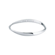 ted baker-hammered hoop bangle silver