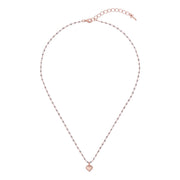 ted baker: sparkle heart enamel chain pendant rose gold silver glitter