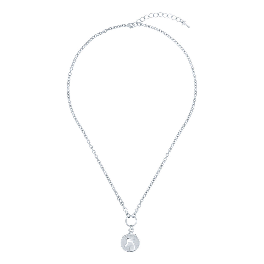 ted baker:: whippet small tag pendant silver