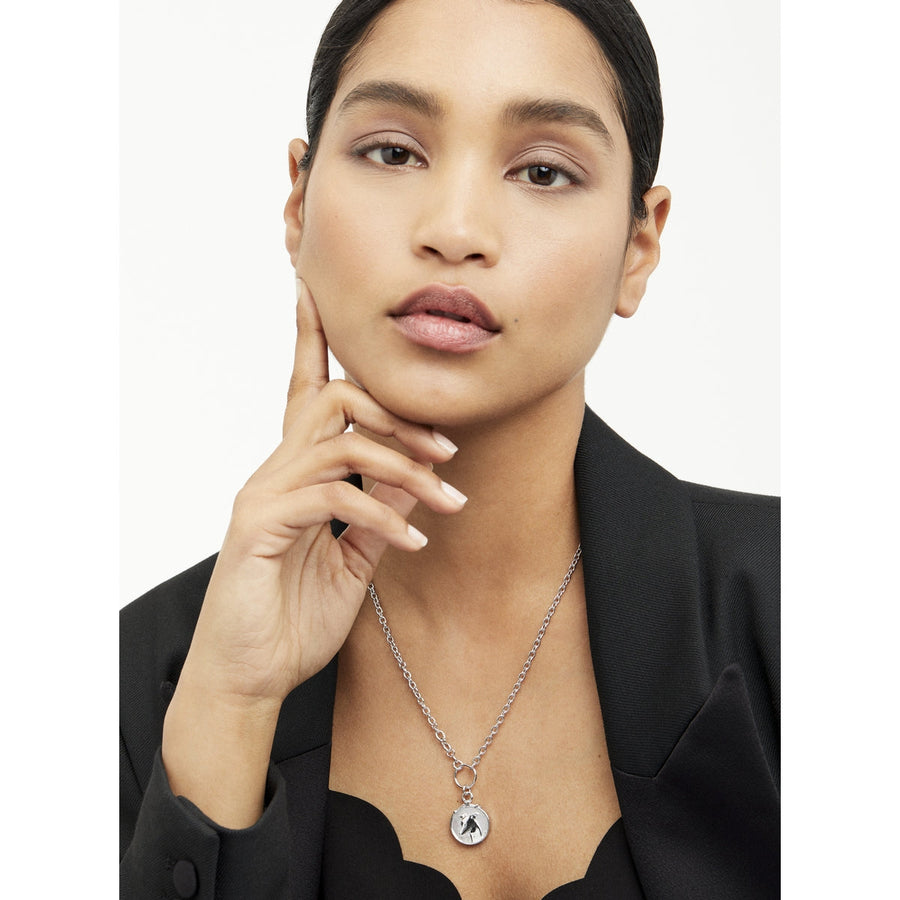 ted baker:: whippet small tag pendant silver