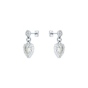 ted baker pearly heart silver drop earring
