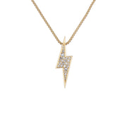 ted baker thunderbolt gold pendant