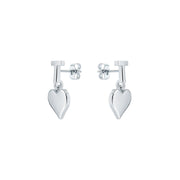ted baker hati tee heart silver tone drop earring