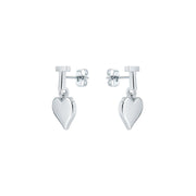 ted baker hati tee heart silver tone drop earring