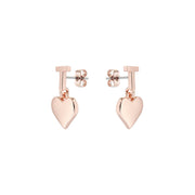 ted baker hati tee heart rose gold tone drop earring