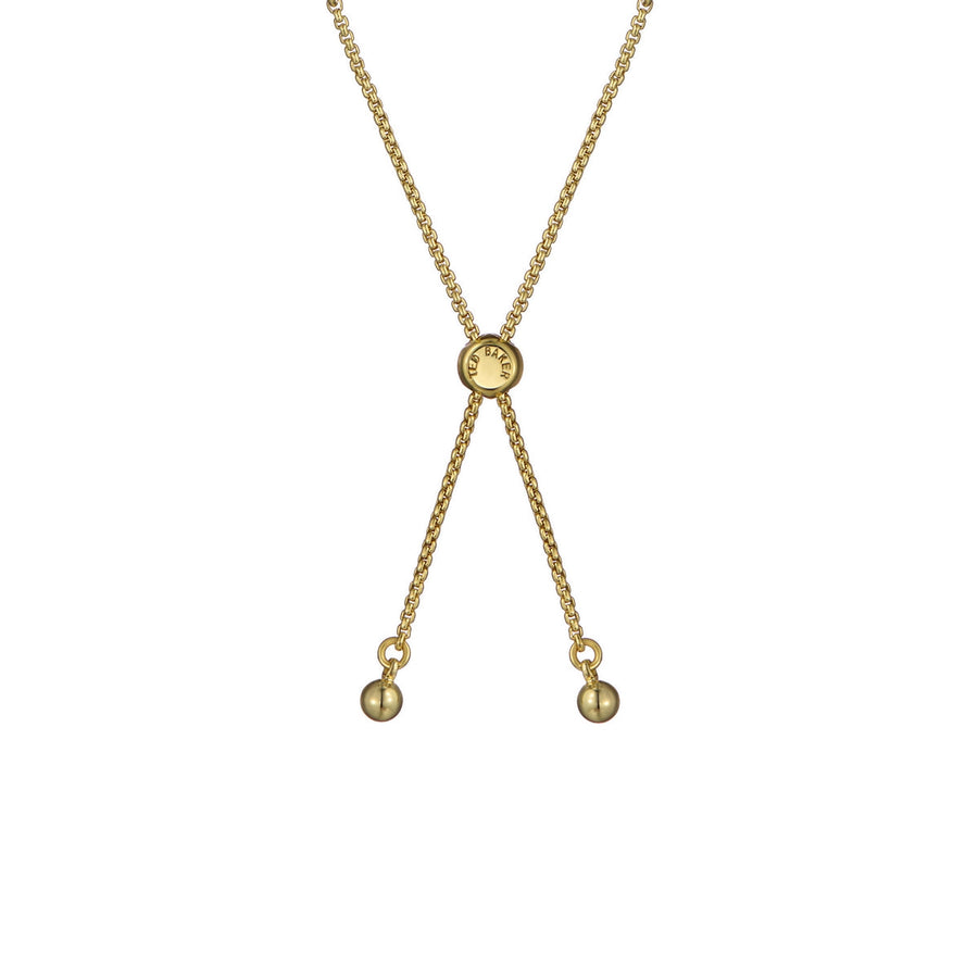 ted baker melrah: crystal adjustable tennis bracelet gold tone black dianond crystal