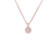 ted baker gemmarh gem button rose gold tone mother of pearl crystal pendant