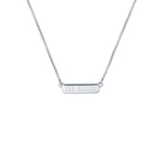 ted baker scarl sparkle bar silver tone pendant
