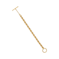 ted baker logo rope slim chain gold plated bracelet