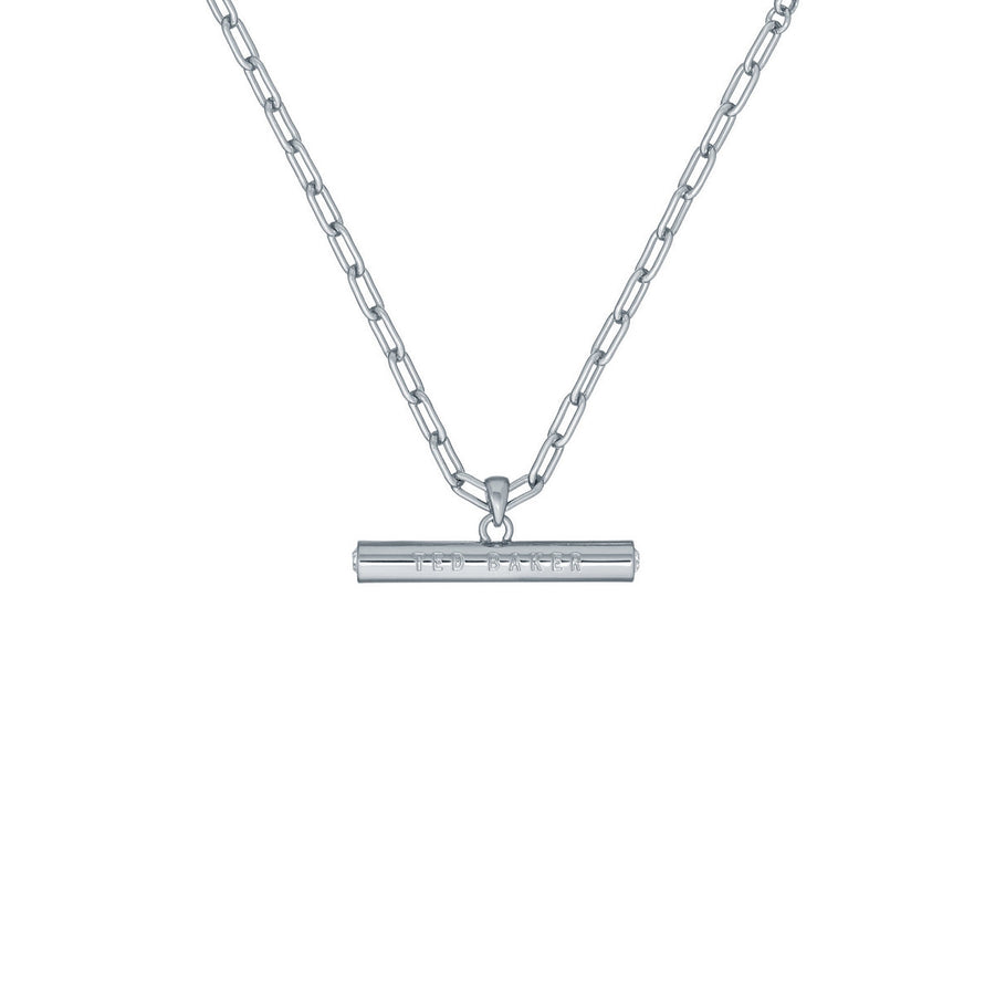 ted baker tharaa t-bar pendant crystal silver tone