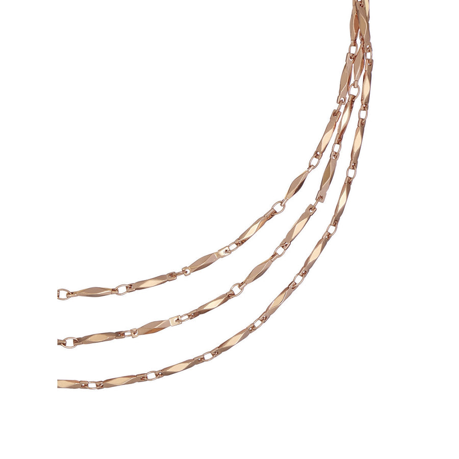 ted baker sparkia sparkle chain wrap necklace rose gold