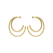 ted baker helinaa large double hoop earring gold tone