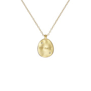 ted baker conniee: constellation coin pendant gold tone, clear crystal