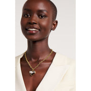 ted baker haydenn: heart of glass large pendant gold tone lilac