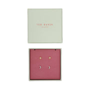 ted baker melanyy: celestial stud earring gift set gol and silver tone clear crystal