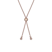 ted baker sarsa: plain crystal bracelet rose gold & clear crystal