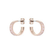 ted baker emrie: enamel heart hoop rose gold light pink earring