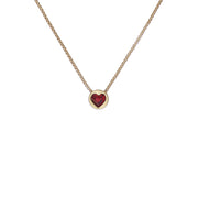 ted baker harparh: heart rock gold tone pendant