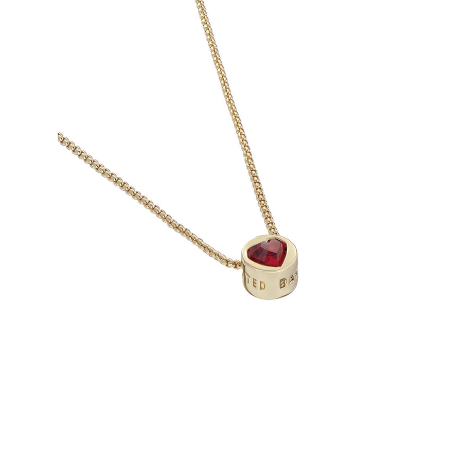 ted baker harparh: heart rock gold tone pendant