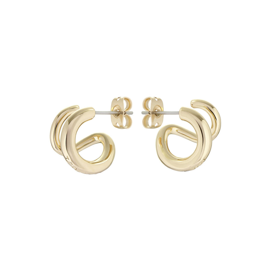 ted baker hennriy: double hoop gold tone earring