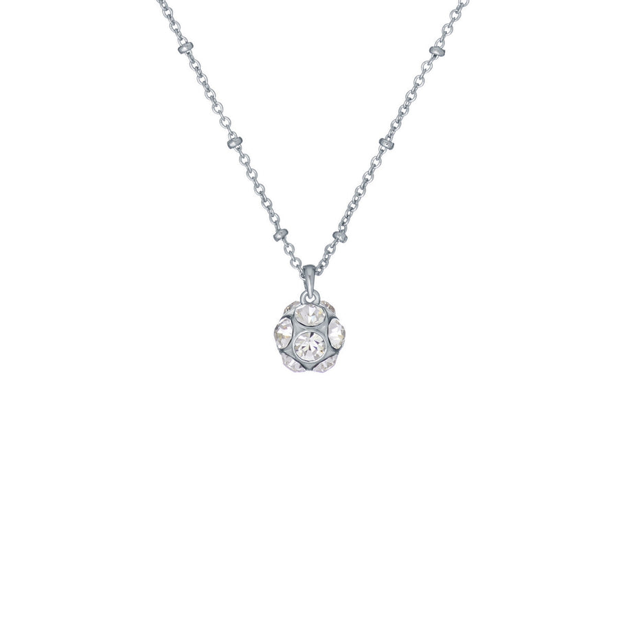 ted baker ravela: razzle dazzle silver tone clear crystal pendant