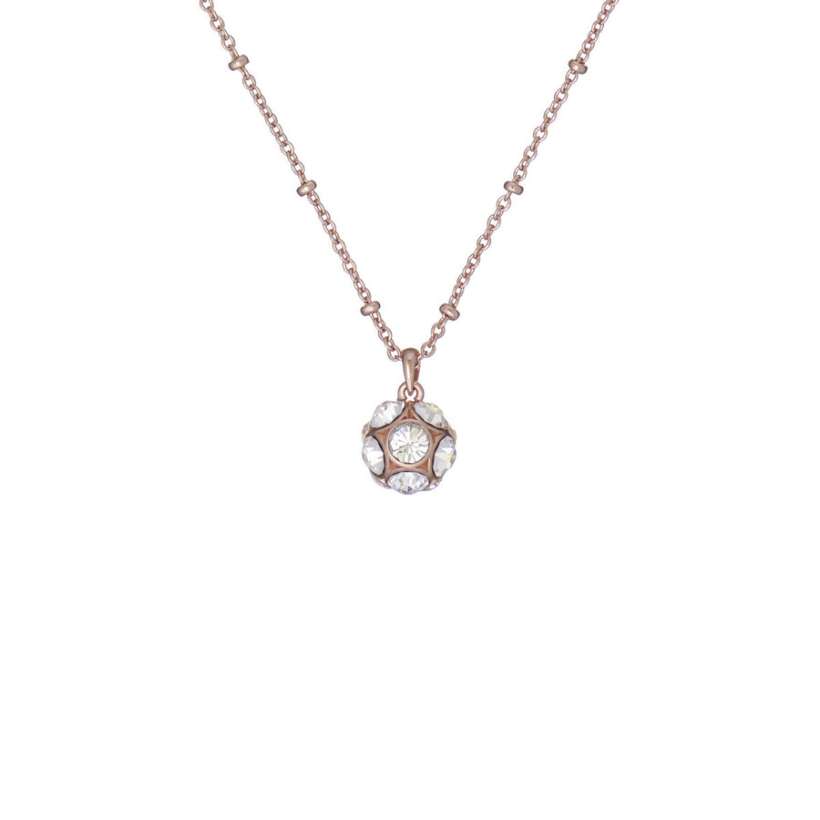 ted baker ravela: razzle dazzle rose gold tone clear crystal pendant