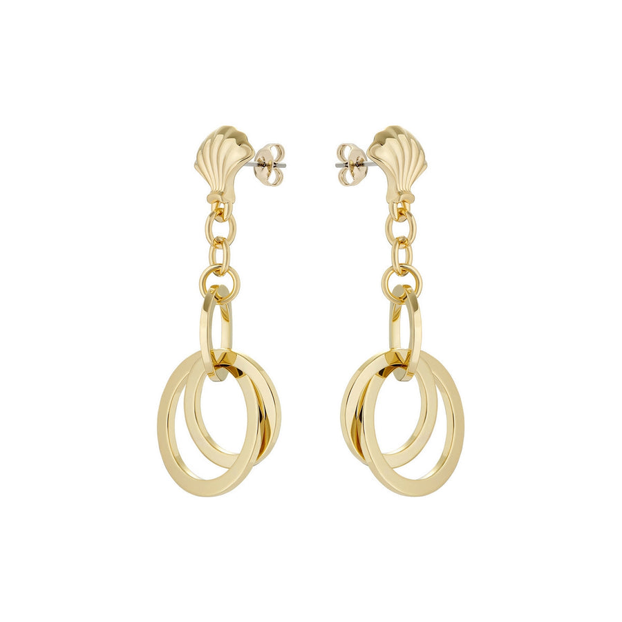 ted baker chharlee: clam shell gold tone drop earring