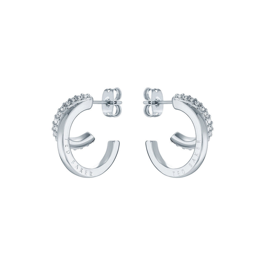 ted baker helias: crystal double hoop crystal earring