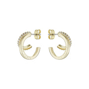 ted baker hrlias crystal doublr hoop crystal earring